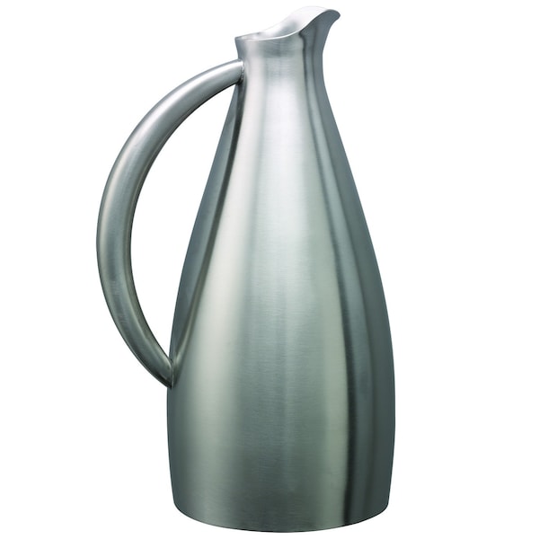 Altus Series Water Pitcher, Stainless Steel, 2 Liter, Brushed Stainless
